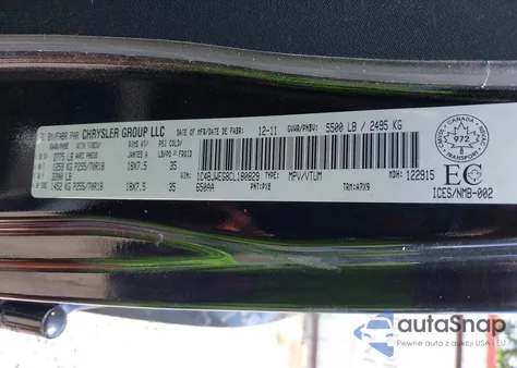 2012 Jeep Wrangler Unlimited Sahara z USA, uszkodzony, nr VIN 1C4BJWEG8CL180829